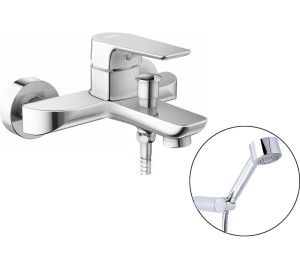 Monomando de baño con kit Cromado Koral